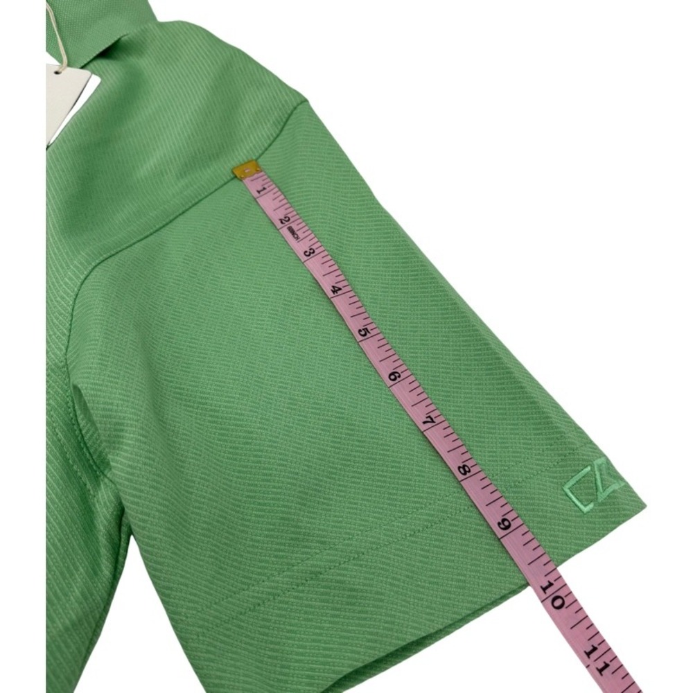 CUTTER & BUCK NEW Medium Polo Shirt Green CB DryTec Luxe Pima Cotton MCK00325 - Picture 8 of 10